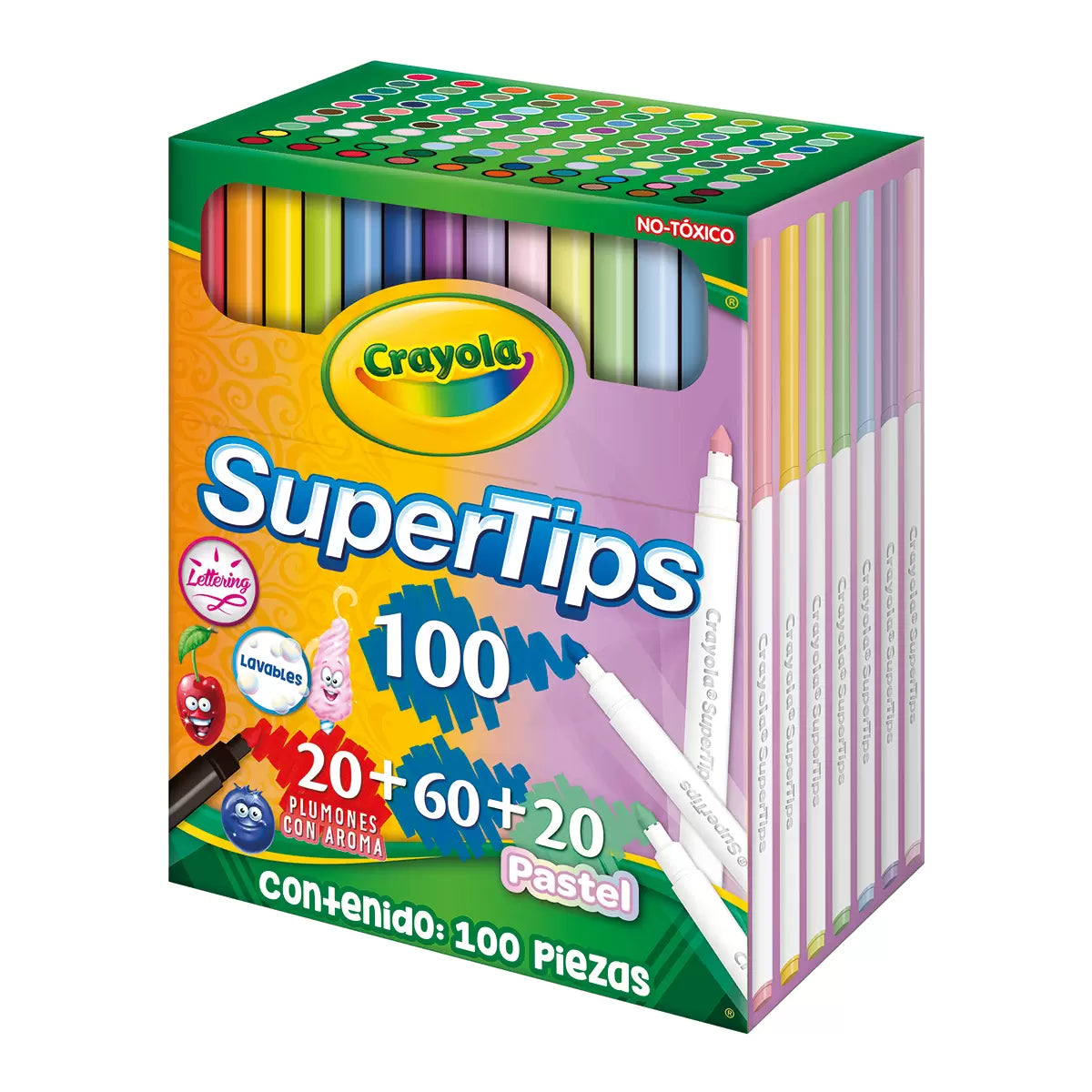CRAYOLA SUPERTIPS 100 PZAS