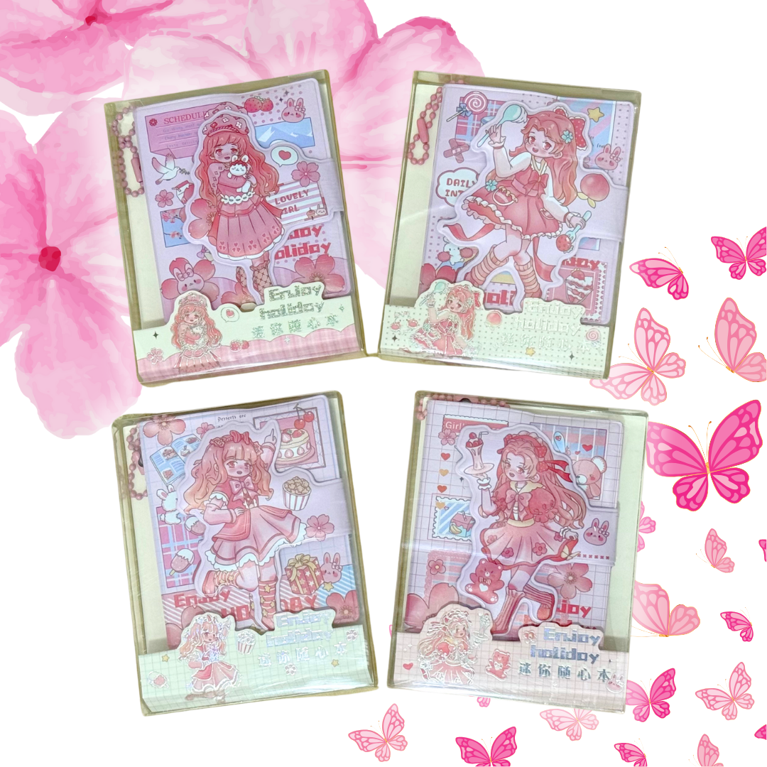 MINI LIBRETA HOLIDAY PINK