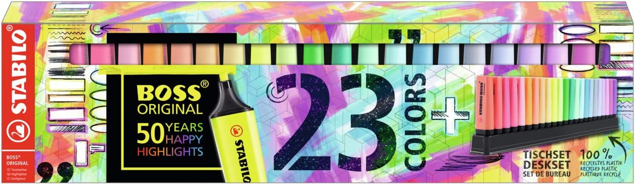 STABILO BOSS 23 PZAS + DESKSET