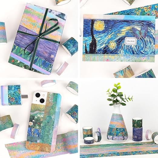 WASHI TAPE VAN GOGH 18 PZAS