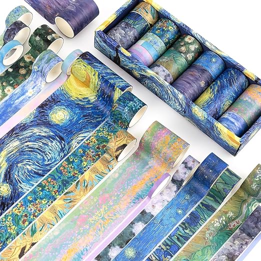WASHI TAPE VAN GOGH 18 PZAS