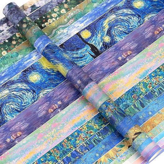 WASHI TAPE VAN GOGH 18 PZAS