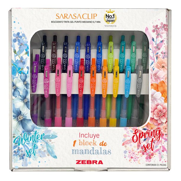 ZEBRA BOLÍGRAFO SARASA CLIP KIT 21 PZAS