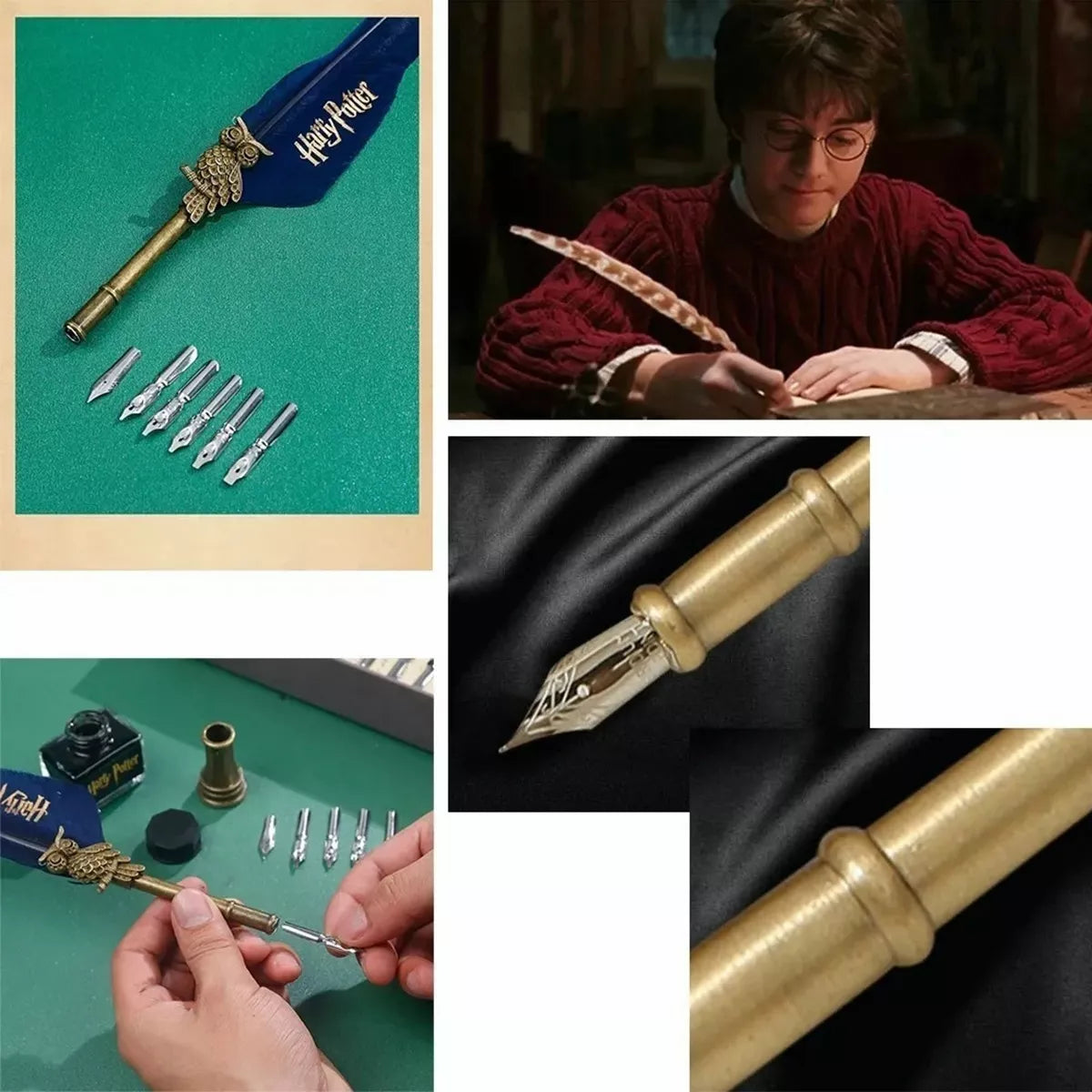 PLUMA INMERSIÓN HARRY POTTER CON SELLO DE LACRE