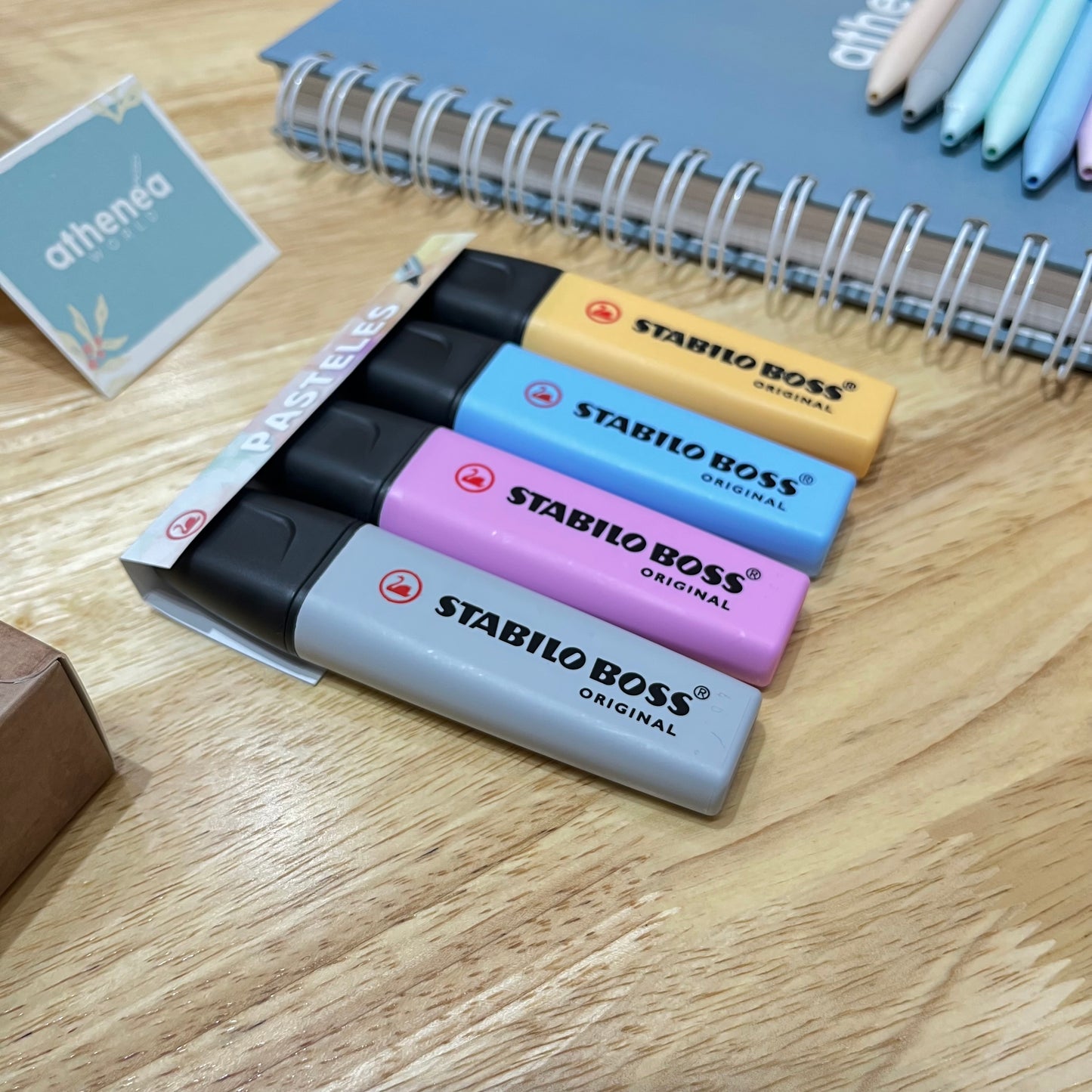 STABILO BOSS PASTEL GRIS 4PZAS