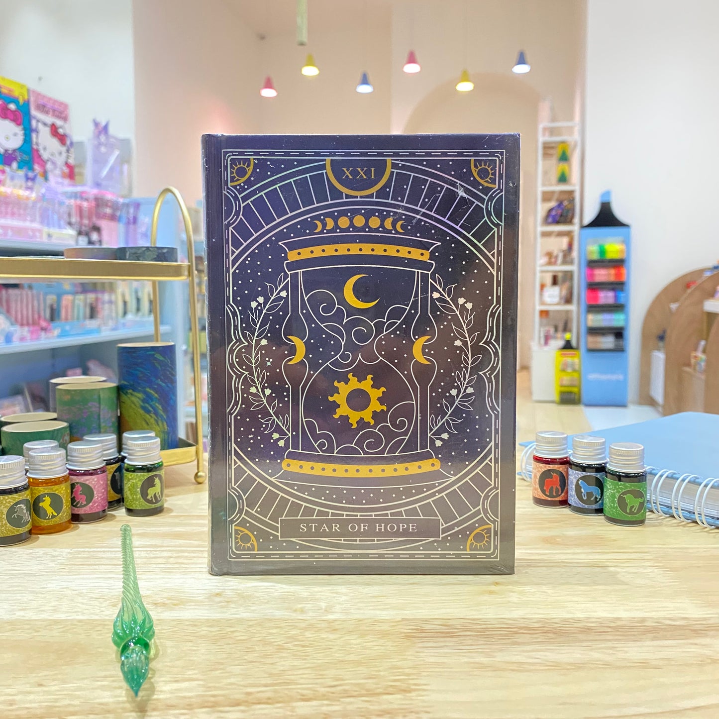LIBRETA HOJAS NEGRAS STAR OF HOPE 128H