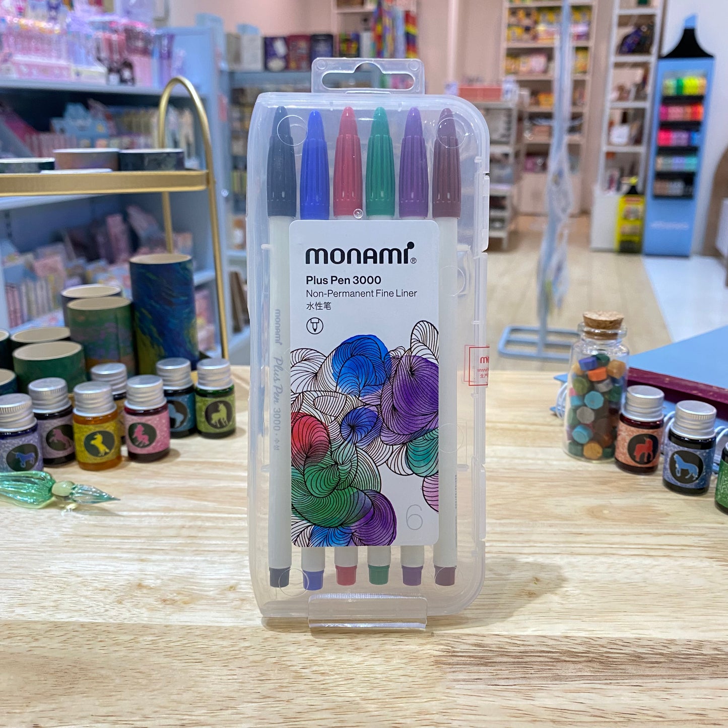 MONAMI PLUS PEN 3000 6 PZAS BASIC COLORS