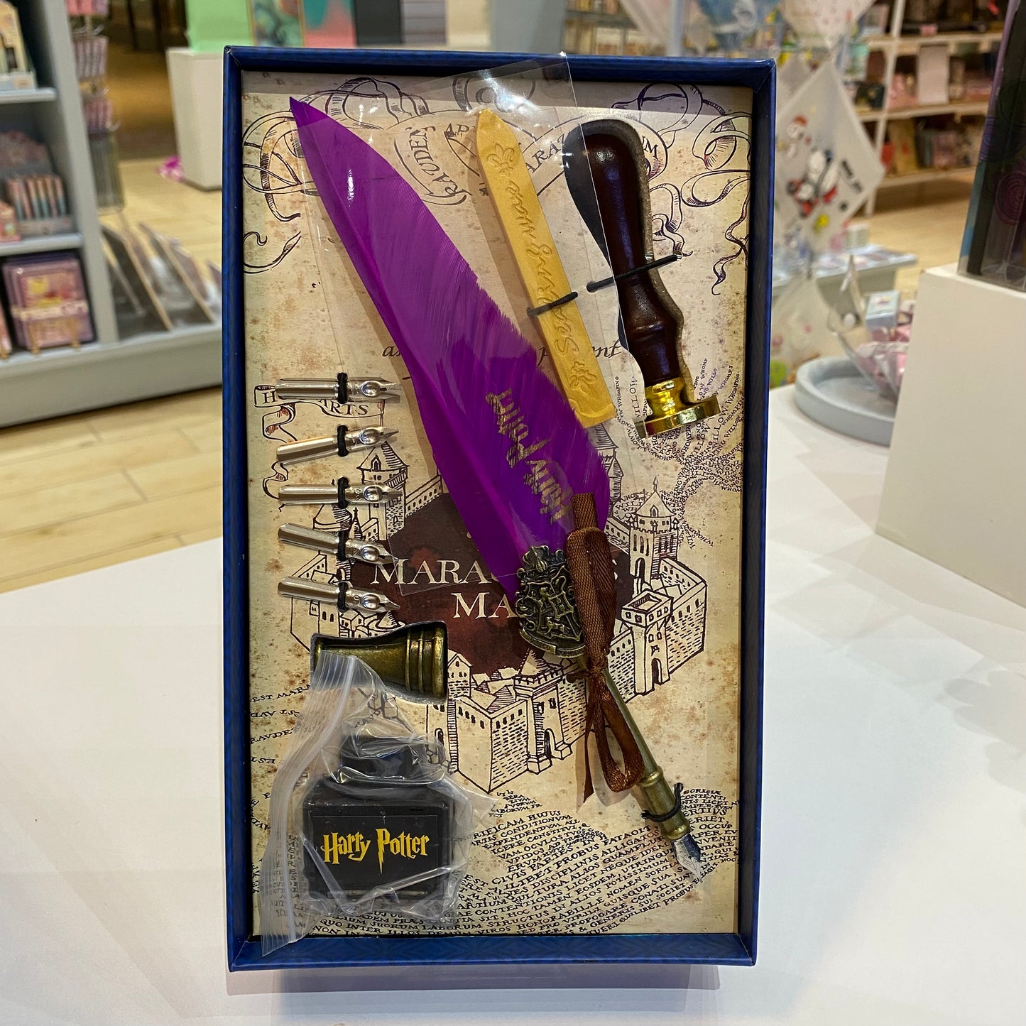 PLUMA INMERSIÓN HARRY POTTER CON SELLO DE LACRE