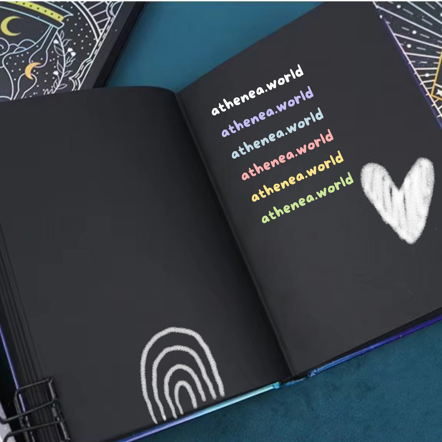 LIBRETA HOJAS NEGRAS STAR OF HOPE 128H