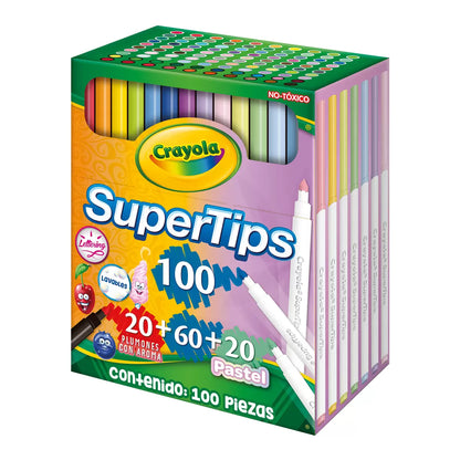 CRAYOLA SUPERTIPS 100 PZAS