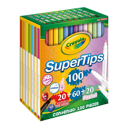 CRAYOLA SUPERTIPS 100 PZAS