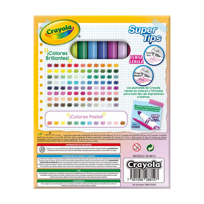 CRAYOLA SUPERTIPS 100 PZAS