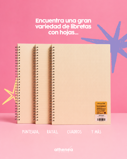 Libreta Wengu A4 Cuadros