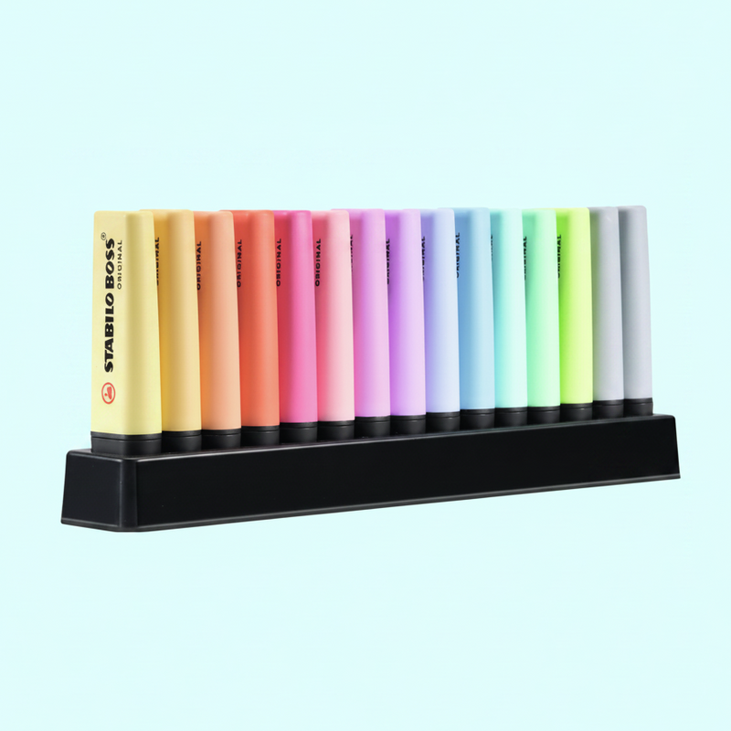 Stabilo Boss Pastel 15 pzas + Deskset