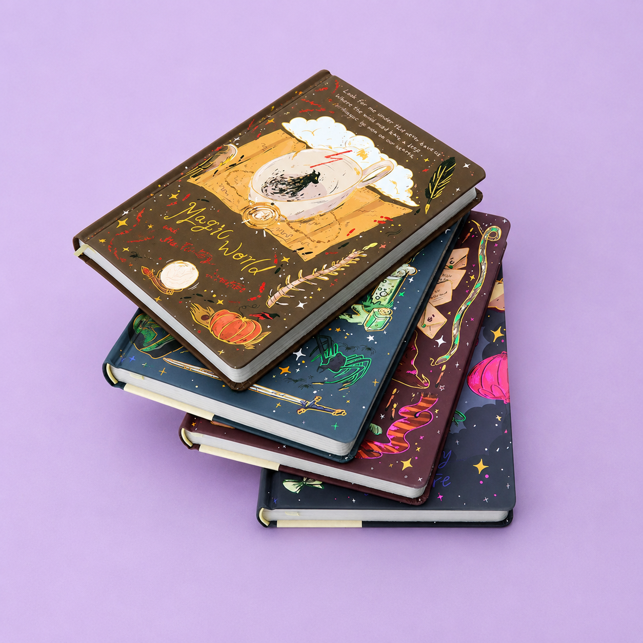 Libreta Magic World Decorada