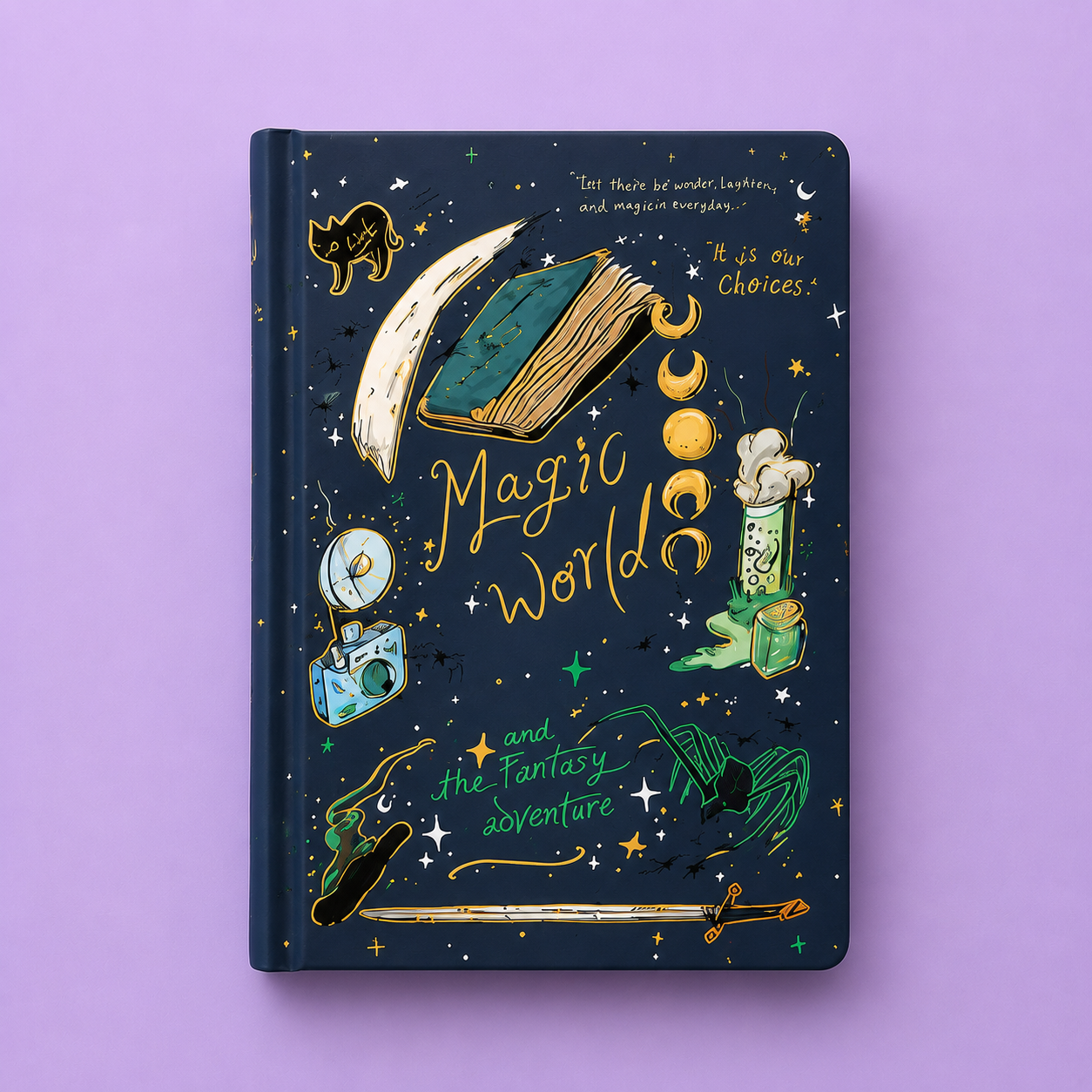 Libreta Magic World Decorada