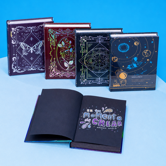 Libreta Pasta Dura Hojas Negras